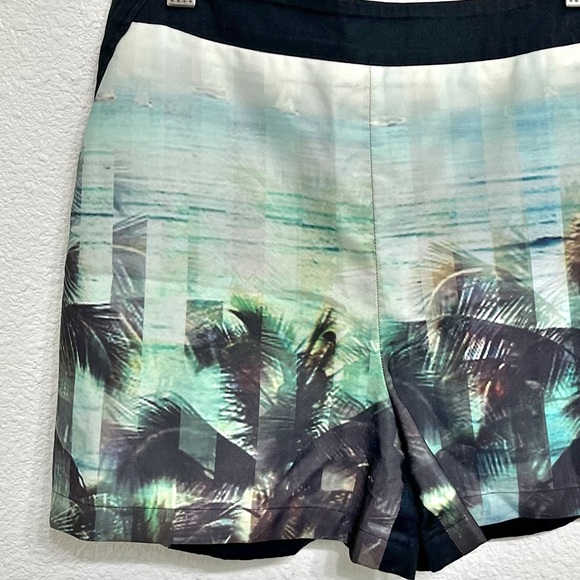 Ted Baker Jasiri Palm Tree Printed Dress Cotton Festival Tropical Beach Shorts - Picture 3 of 11